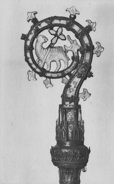 crosse d'abbesse provenant de l'abbaye du Lys de Dammarie-les-Lys, vue partielle - © Ministère de la Culture (France), Médiathèque du patrimoine et de la photographie (objets mobiliers), tous droits réservés