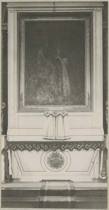 tableau : le Christ et sainte Thérèse