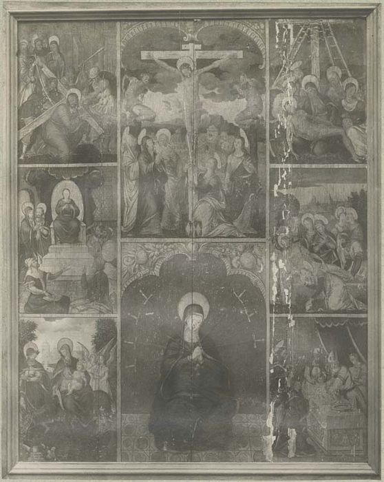 tableau : Vierge des sept douleurs (la), vie et Passion du Christ