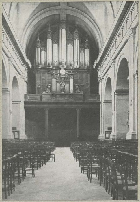 orgue de tribune : partie instrumentale de l'orgue