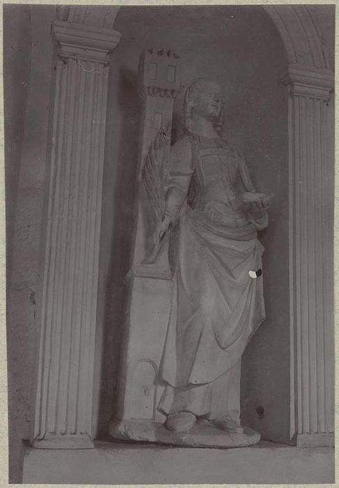 statue : sainte Barbe - © Ministère de la Culture (France), Médiathèque du patrimoine et de la photographie, diffusion GrandPalaisRmn Photo