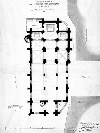 Restauration de l'église : Plan général