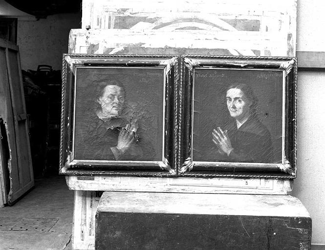 Peinture sur toile : Portraits de Claude Binétruy et Ysabel Binétruy del Corral