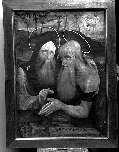 Peinture sur toile : Sain Antoine abbé et saint Paul ermite - © Ministère de la Culture (France), Médiathèque du patrimoine et de la photographie, diffusion RMN-GP