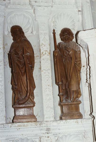 deux statues d'Apôtres