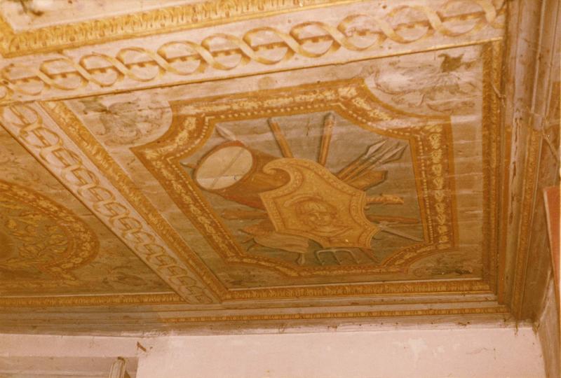 décor de la chambre d'extrêmité (nord) à décor polychrome