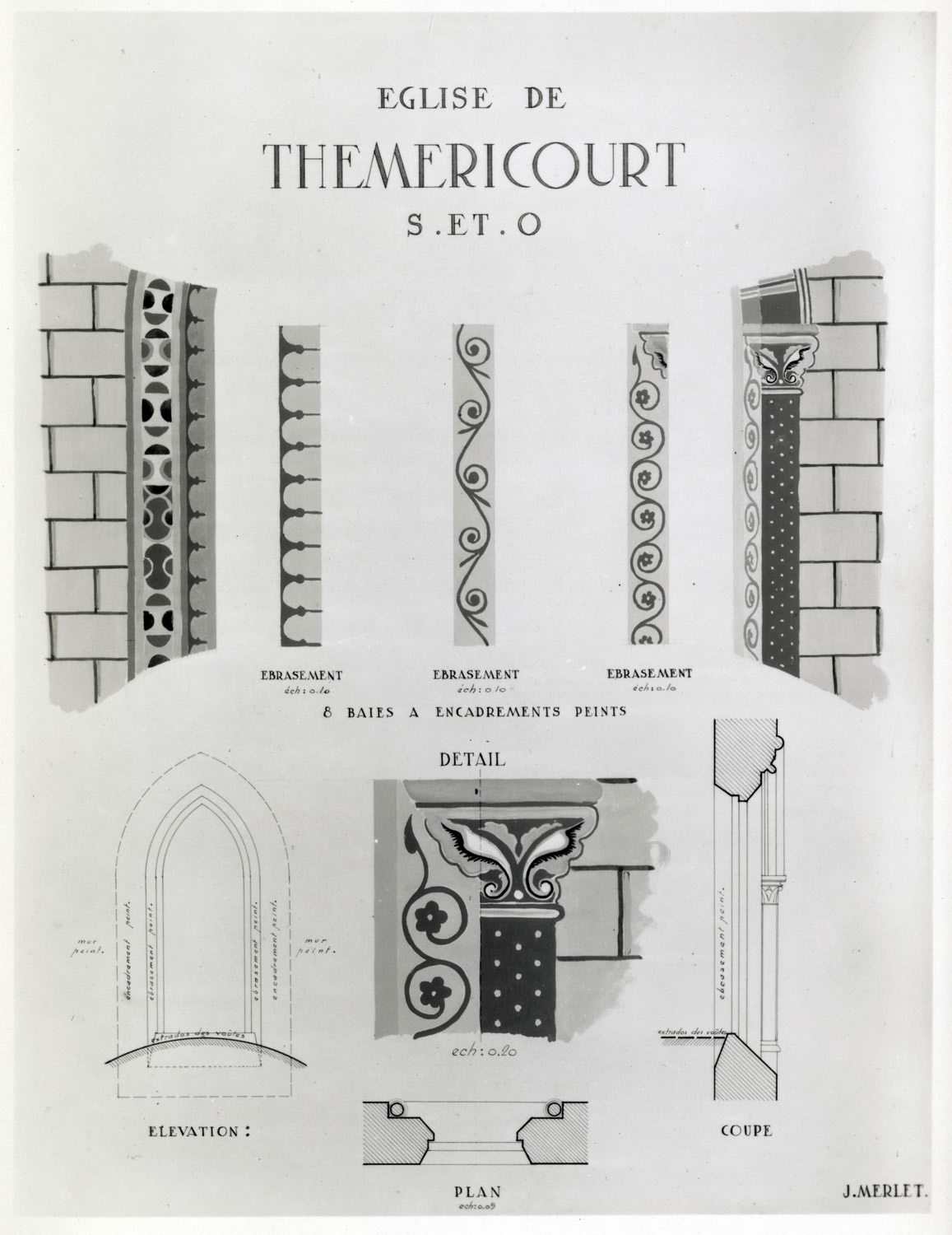 Reproduction de peintures en bordure des fenêtres