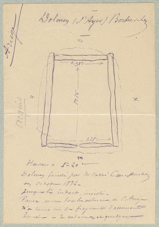 Plan à l’encre sur papier