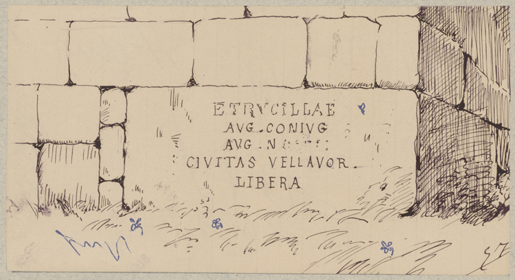 Dessin à l’encre : relevé d’une inscription dédicatoire en pierre du 3e siècle - © Ministère de la Culture (France), Médiathèque du patrimoine et de la photographie, diffusion GrandPalaisRmn Photo