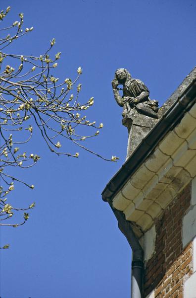 Château de Louis XI : petite sculpture sur le toit