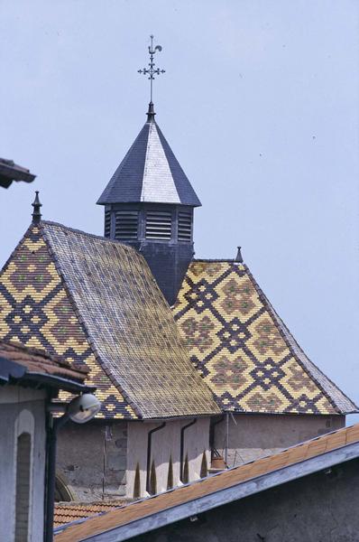 Détail de la toiture de l'église