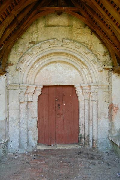 vue générale du porche d'entrée ouest