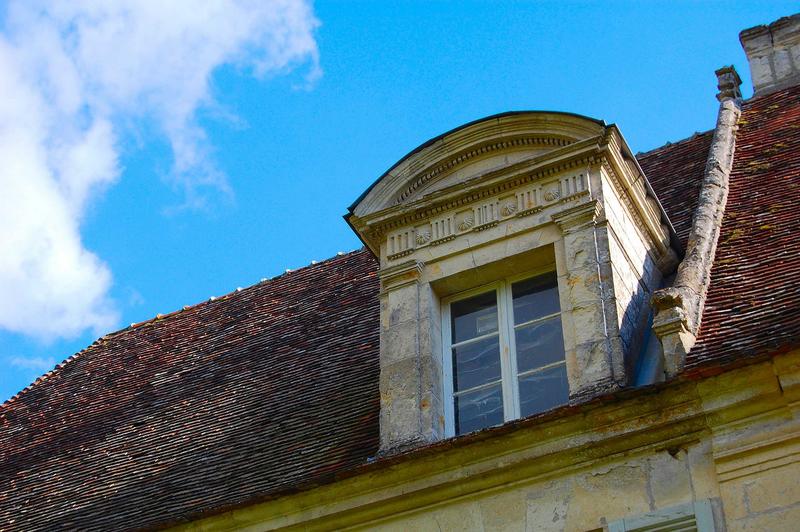 détail d'une lucarnes, toiture nord