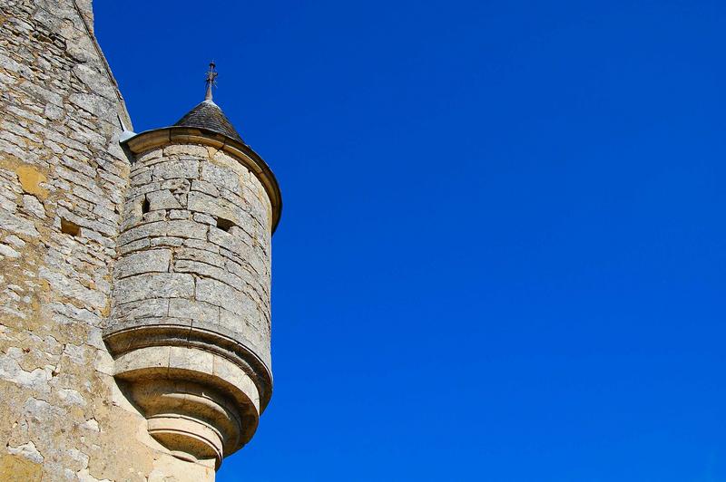 détail d'une des tourelles d'angle, façade sud-ouest