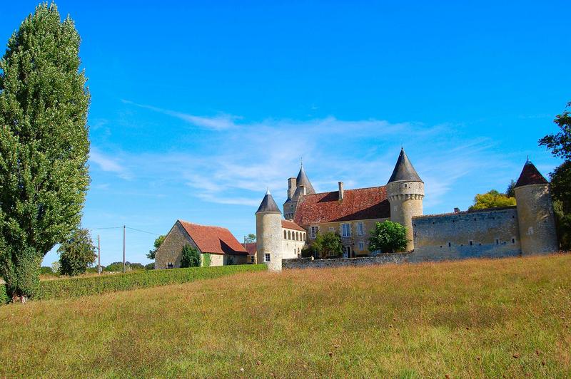 vue générale du manoir dans son environnement