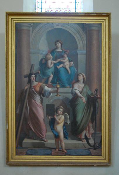 tableau : les trois vertus théologales, vue générale