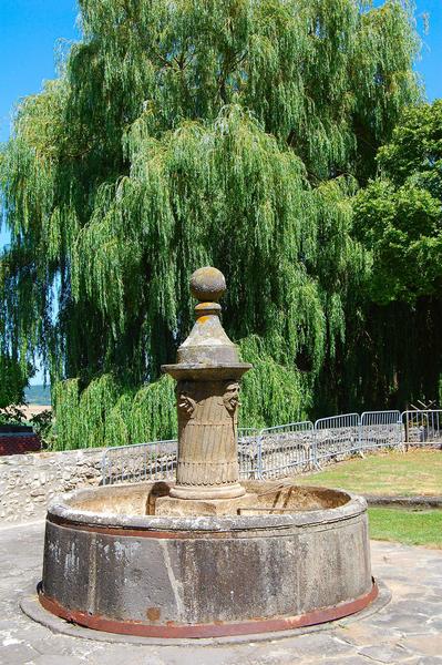 vue générale de la fontaine située dans la basse-cour