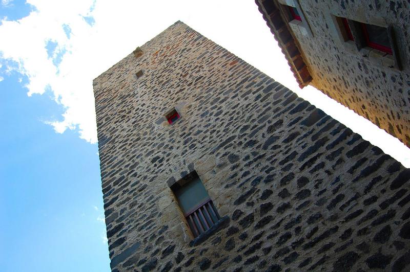 vue générale de la façade nord du donjon