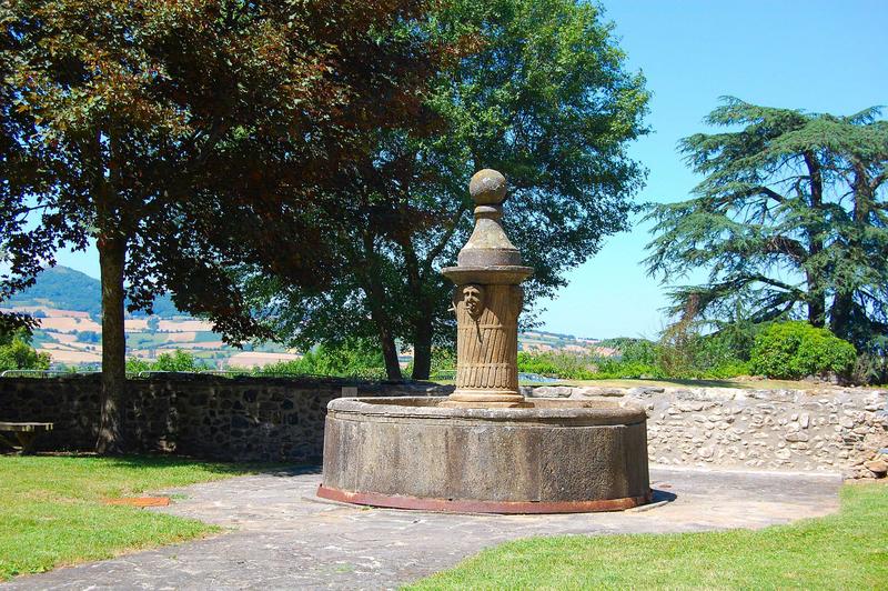 vue générale de la fontaine située dans la basse-cour