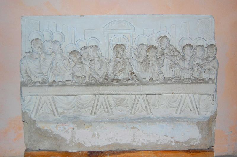 Bas-relief : la Cène, vue générale
