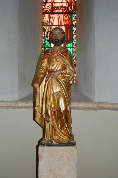 statue : saint non identifié, vue générale