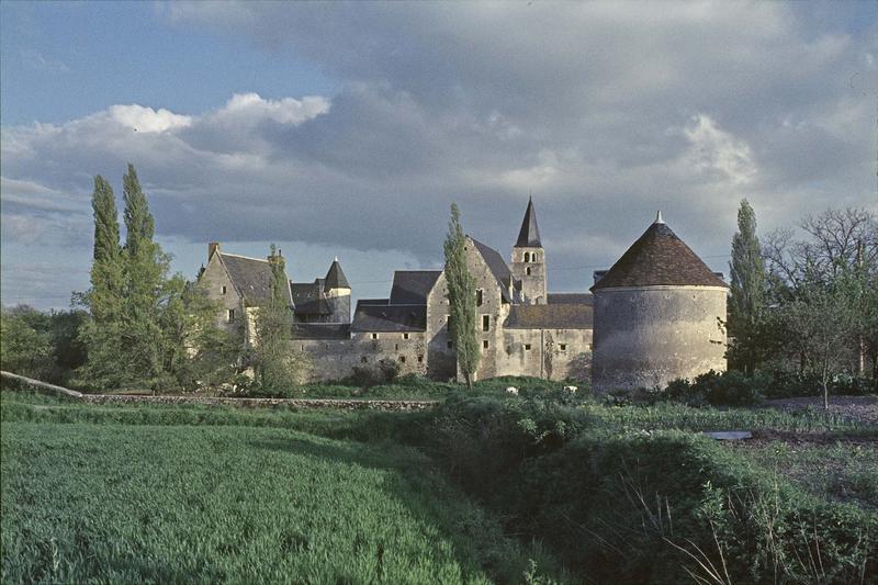 Ensemble des bâtiments, clocher de l'église et tour