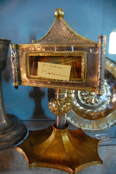 reliquaire monstrance saint Fabien, vue générale