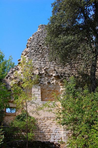 vue partielle du mur du prieuré