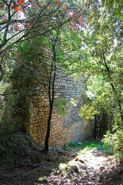 vue partielle du mur du prieuré