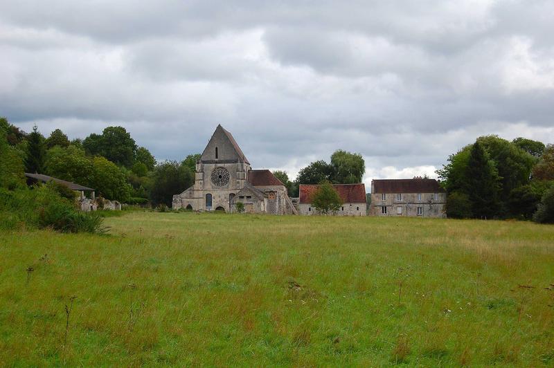 vue générale de l'abbaye dans son environnement