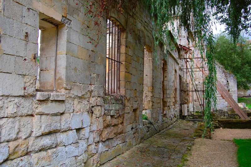 vue partielle des ruines des bâtiments conventuels