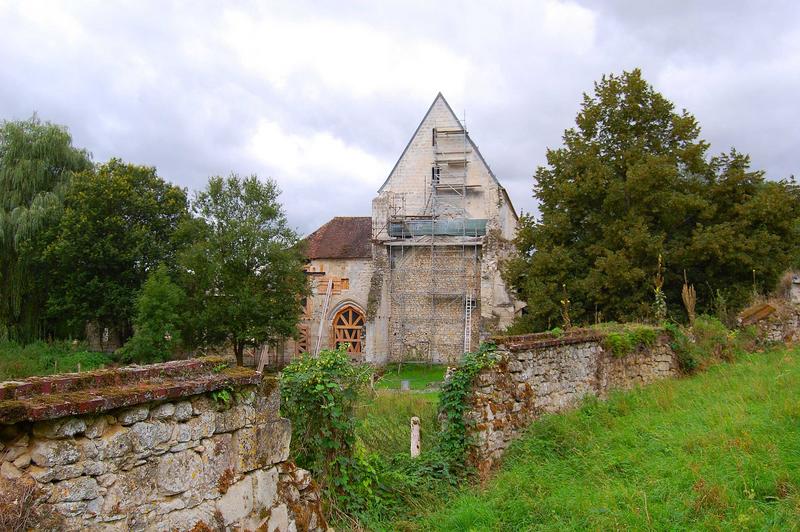 vue partielle de l'église abbatiale, ensemble est