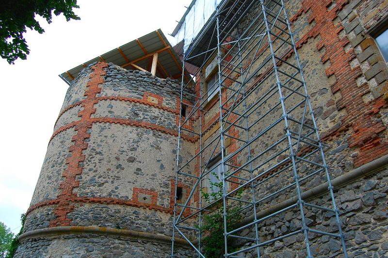 vue partielle de la façade ouest, tour nord-ouest