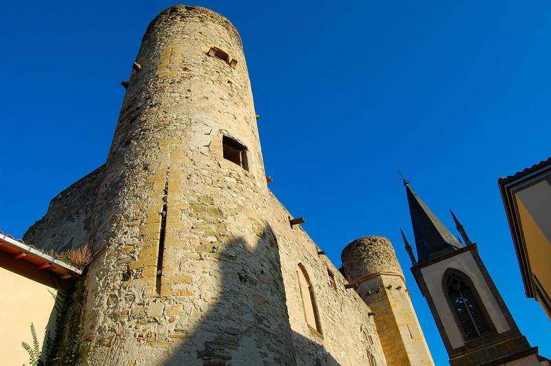 vue partielle de la façade ouest, tour nord-ouest