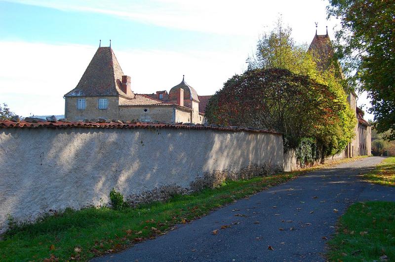 vue partielle du château, ensemble ouest