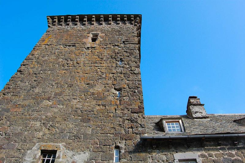 vue partielle de la façade sud du donjon