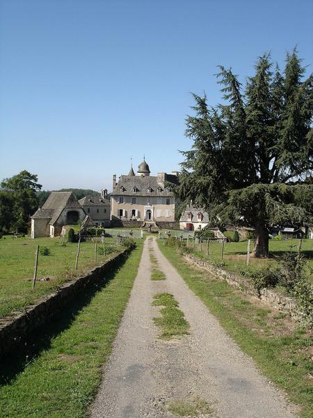 vue générale du château depuis l'allée principale