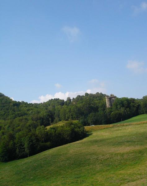 vue partielle du château dans son environnement