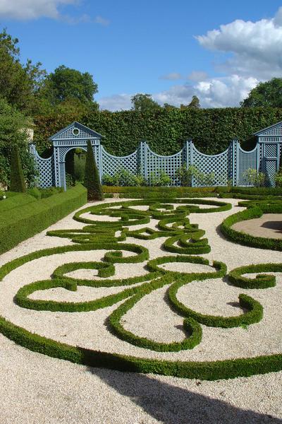 Vue partielle des jardins