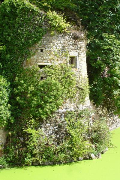 vue partielle des ruines de l'enceinte situées à l'est de la conciergerie