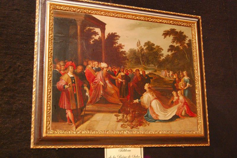 tableau : Salomon recevant la reine de Saba, vue générale