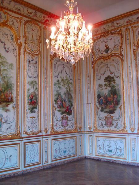 hôtel de Rohan, grands salons du 1er étage, vue partielle du décor