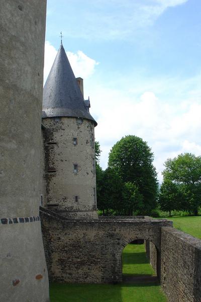 vue partielle de la façade nord, tour nord-ouest