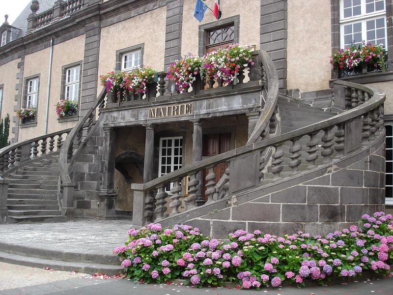 vue générale de l'escalier de la façade nord