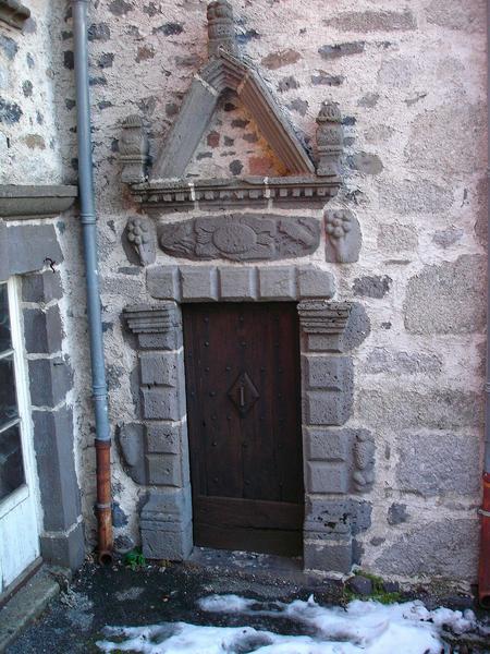 détail, porche d'entrée, façade Nord