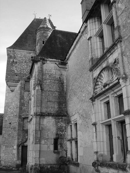 façade Nord sur cour intérieure, vue partielle