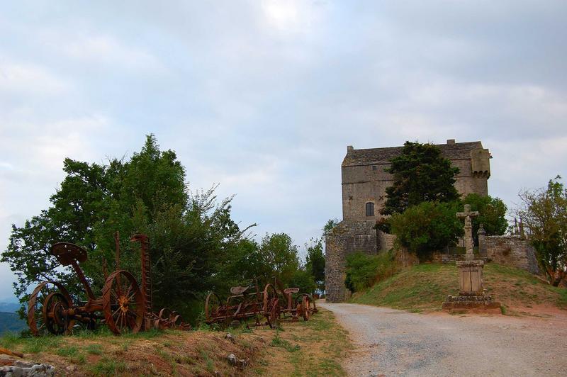 donjon, façade Nord, vue partielle