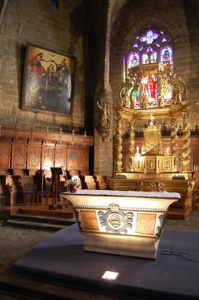 retable à baldaquin du maître-autel, style Louis XIV, vue générale