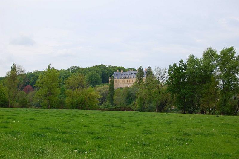 vue générale du château dans son environnement