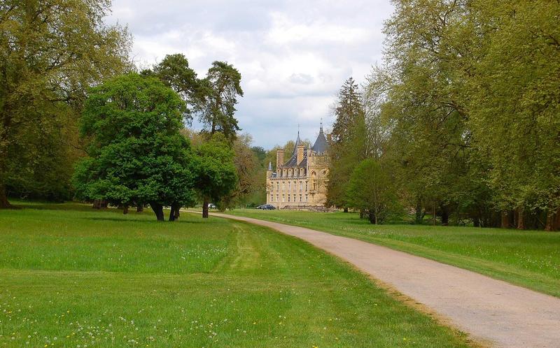 vue générale du château dans son environnement